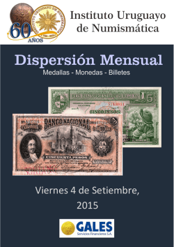 Dispersiones Julio2015 Continuo - Instituto Uruguayo de Numismática