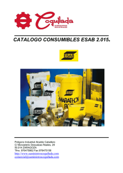 catálogo consumibles en pdf - Suministros Industriales Cogullada