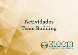 catálogo de actividades teambuilding 2015-2016