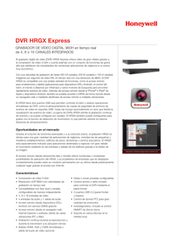 DVR HRGX Express - Honeywell Security