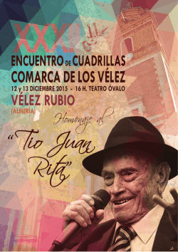 “Tio Juan Rita” - Ayuntamiento de Vélez Rubio