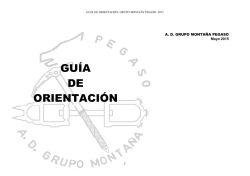 GUÍA DE ORIENTACIÓN - Grupo de Montaña Pegaso