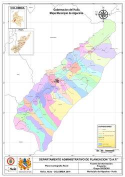 Gobernacion del Huila Mapa Municipio de Algeciras