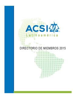 Untitled - ACSI Latinoamérica