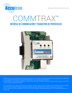 COMMTRAX™ - Accutron Instruments