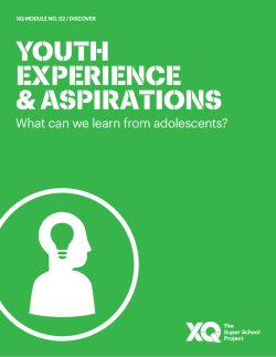 Youth Experience & Aspirations
