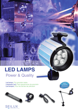 Lámpras LED - LED lamps for machines