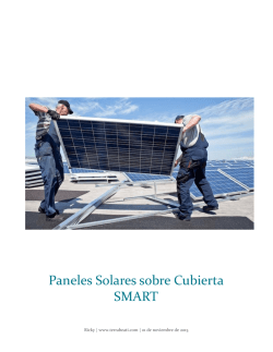 ¿Qué son Paneles Solares Sobre Cubierta SMART?
