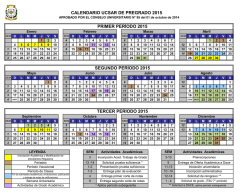 calendario ucsar de pregrado 2015 tercer período 2015 primer