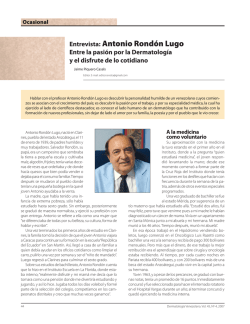 Antonio Rondón Lugo - Sociedad Venezolana de Dermatología