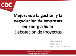 Presentación 1 – Elaboración de Proyectos Solares.