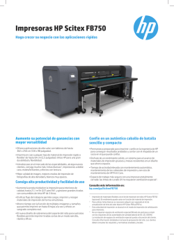 Impresoras HP Scitex FB750