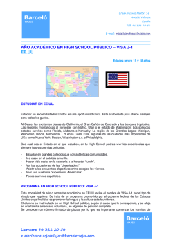 (A\361o Escolar EEUU Visa J1) - Barceló viajes. Cursos de idiomas