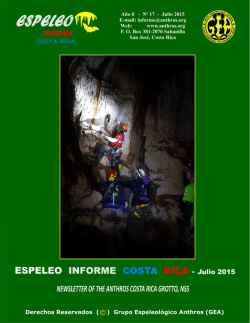 Espeleo Informe Costa Rica Vol.17