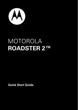 MOTOROLA ROADSTER 2™