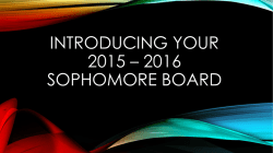 introducing your 2015 – 2016 sophomore board