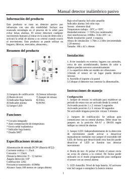 Manual detector inalámbrico pasivo