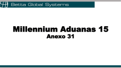 Millennium Aduanas 15 - Betta Global Systems