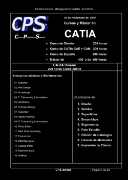 Cursos y Máster en CATIA Diseño - Master de CATIA online, cursos
