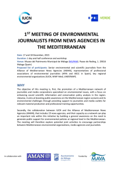 1st meeting of environmental journalists from news