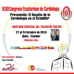 Prevención: El Desafío de la Cardiología en el Ecuador