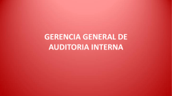 gerencia general de auditoria interna