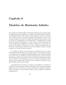 Capítulo 9 Modelos de Horizonte Infinito