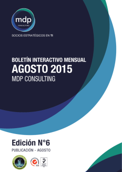 AGOSTO 2015 - MDP Consulting