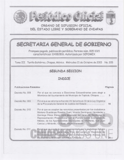 SECRETARIA GENERAL DE GOBIERNO