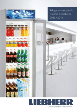 Refrigeradores para la industria de bebidas 2015 / 2016