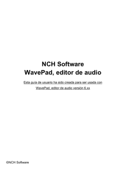 NCH Software WavePad, editor de audio