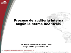 Proceso de auditoría interna según la norma ISO 15189