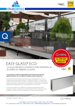 Catálogo EASY GLASS ECO - Cristalería Cruz Pérez