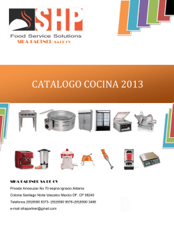 CATALOGO COCINA 2013