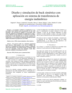 Diseño y simulación de buck simétrico con aplicación en sistema de