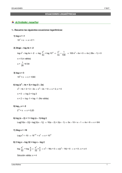 06b. Ecuaciones logaritmicas ejercicios resueltos