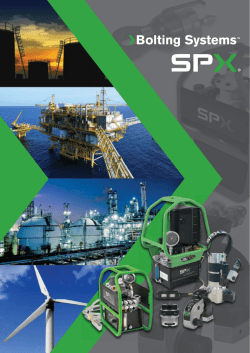 SPXFlow Bolting Systems Catalog BS1505