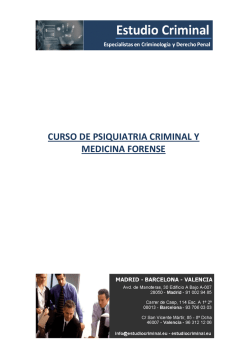 CURSO DE CRIMINALISTICA: ESPECIALIZADO