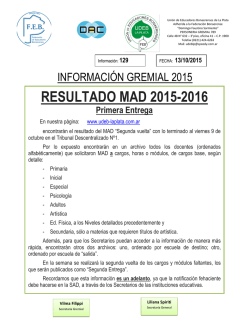 RESULTADO MAD 2015-2016 Primera Entrega