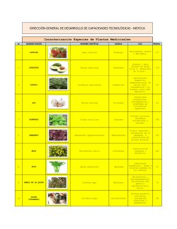 lista de plantas medicinales . 2015.