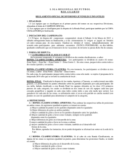 Reglamento 2015 - Liga Regional de Futbol Rio Cuarto