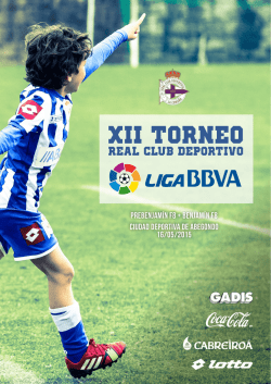 Información XII Torneo Real Club Deportivo · Liga