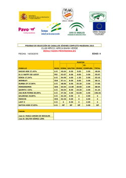 Resultados PSCJ de CCE Bahía Verde