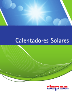 Catálogo de calentadores solares - DEPSA Desarrollo de productos