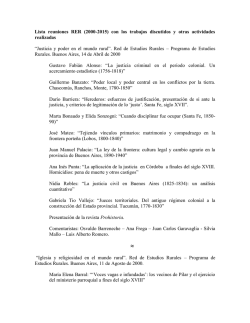 la lista de las reuniones de la RER entre los años 2000 y 2015