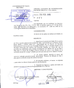 TALCA, I 6 FEB. 2015 - Información Corporativa