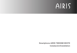 Smartphone AIRIS TM55SM WHITE Instalación