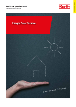 Energía Solar Térmica - Início Roth Portugal