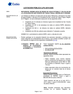 LICITACION PÚBLICA (LPU-2015-029)