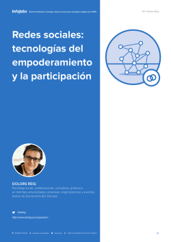 Redes sociales: tecnologías del empoderamiento y la participación